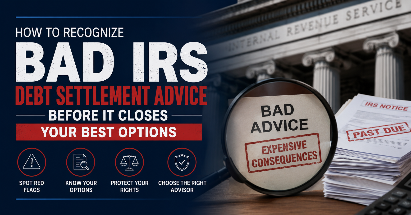 How to Recognize Bad IRS Debt Settlement Advice Before It Closes Your Best Options